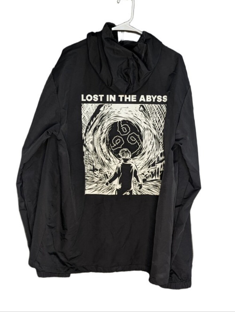 Juice WRLD Lost in The Abyss Jacket Rain Coat Black Size 2XL Juicewrld